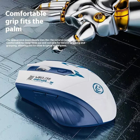 Obame 2025new silencioso bluetooth sem fio mouse recarregável display de nível da bateria para computador pc portátil escritório gaming mouse