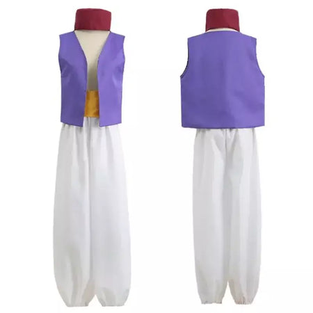 Adulto aladdin príncipe traje nuvens árabes cosplay com cinto e chapéu para festa de halloween desempenho lâmpada de deus vestido de festa