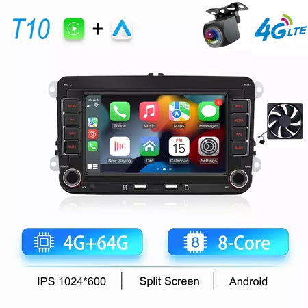 2din rádio do carro android para volkswagen golf 5 6 polo passat b6 b7 cc skoda jetta universal multimídia carplay wifi navegação gps