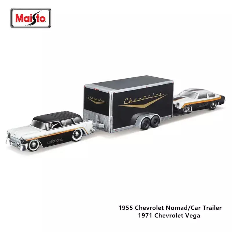 Maisto 1:64 1993 Chevrolet 454 SS PICK UP Fabricação de fundição de transporte Modelo de reboque Modelo de simulação Coleção de carros em liga