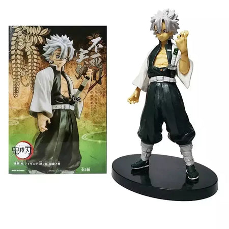 Anime figura demônio slayer figuras kimetsu não yaiba boneca tanjiro nezuko zenitsu estatueta inosuke guerreiro figura de ação modelo brinquedos