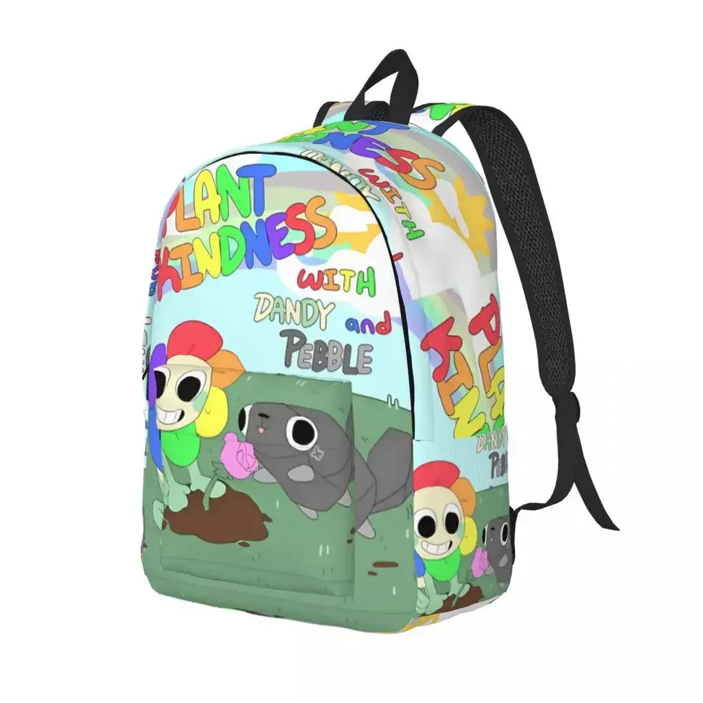 Mochila fofa Dandys World para homens e mulheres, legal, estudante, trabalho, mochila, jogo, laptop, bolsa de ombro ao ar livre