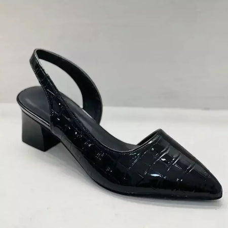 Mulheres apontou dedos bombas meados de salto grosso sandálias estilingue sapatos verão nova mulher do vintage senhora sandálias femininas chinelos sapatos