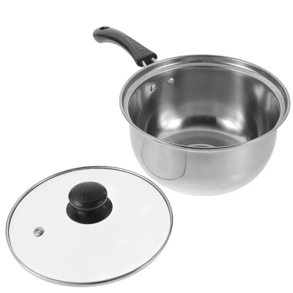 Design de tampa com panela pequena panelas de cozinha panela de sopa universal de aço inoxidável para fogão de indução e fogão a gás
