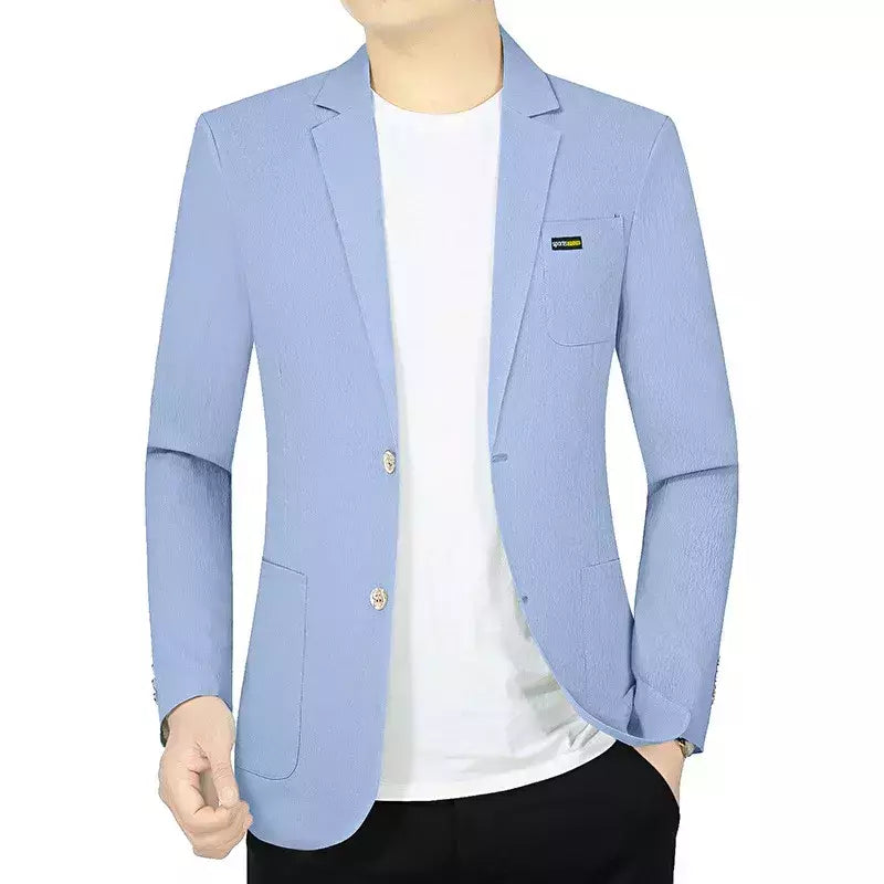 Blazers de negócios finos e respiráveis masculinos, casacos casuais, jaquetas de secagem rápida masculinas, alta qualidade, 4XL, verão, novo