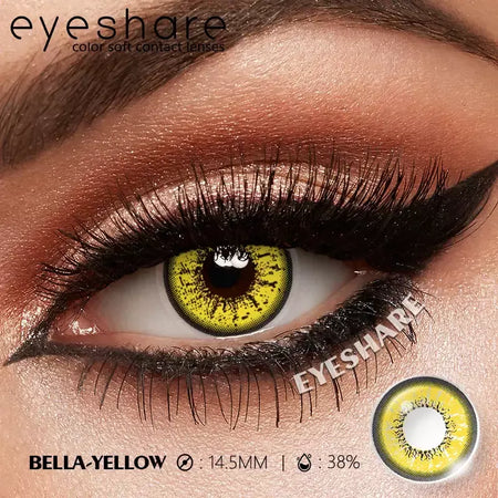 Eyeshare 1 par cosplay lentes de contato coloridas brancas lentes de contato vermelhas anime lentes de olho preto halloween beleza maquiagem lentes