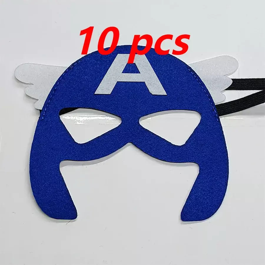 10 pçs/set disney mavel homem-aranha super herói máscaras de halloween congelado cosplay máscara presentes de natal festa de aniversário traje para criança