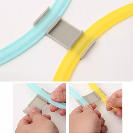 Brinquedos esportivos engraçados para treinamento físico infantil, treliça jump ring set, jogo ao ar livre, 10 aros, 10 conectores para brincar no parque, meninos e meninas, novo