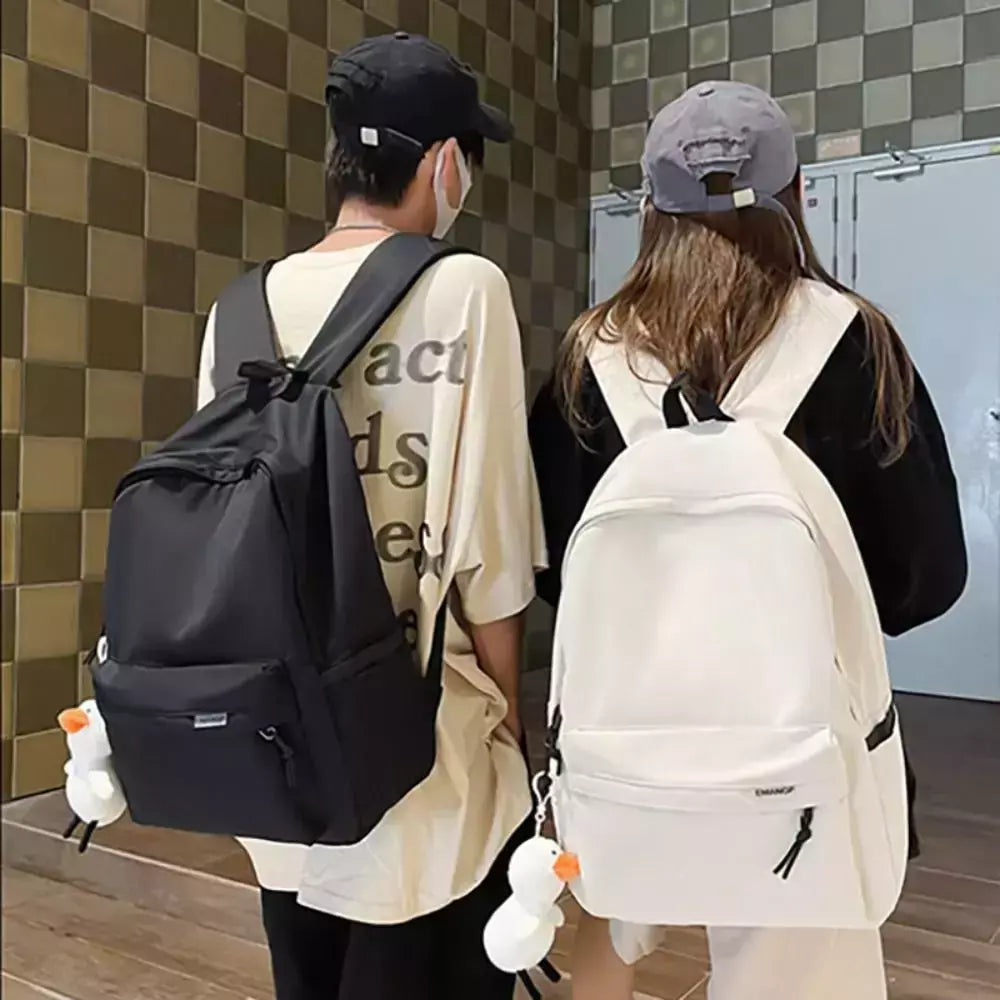 Mochila de nylon impermeável para adolescentes, mochila escolar para meninos e meninas, mochila de viagem, grande capacidade, moda criativa, estudantes
