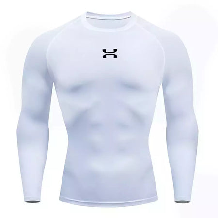Camisa respirável Rashguard de compressão masculina, ajuste seco, camiseta esportiva MMA Fitness Gym, camisa de corrida, alta qualidade