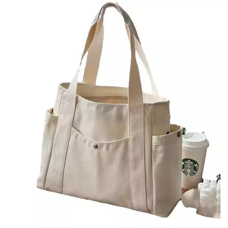 Estilo preppy bolsa de ombro unissex grande capacidade bolsa casual versátil sólida bolsa de lona estudante viajando zíper saco quadrado