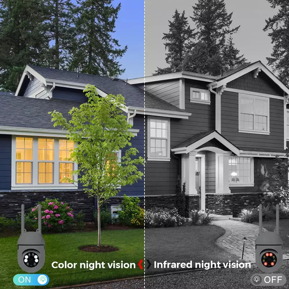 4mp wifi câmera ao ar livre 2k hd segurança ptz câmera ip ai detecção automática rastreamento interior bebê noite cor câmera de vigilância icsee