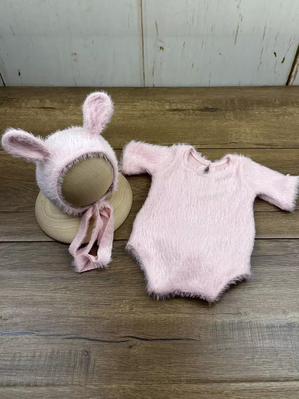 Adereços para fotografia de recém-nascidos, roupa de malha, boneca de coelho, óculos para cosplay de bebê, acessórios para sessão de fotos