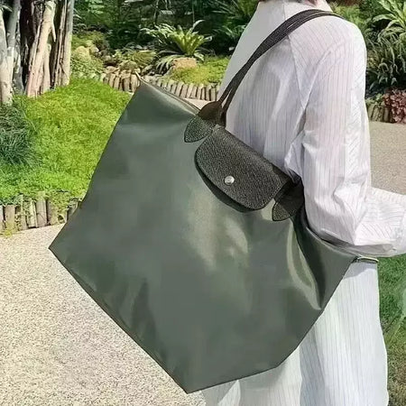 Bolsa de Ombro de Nylon para Mulheres Bolsas de Grande Capacidade Sacola Clássica, Designer Dobrável, Moda Casual, Alta Qualidade