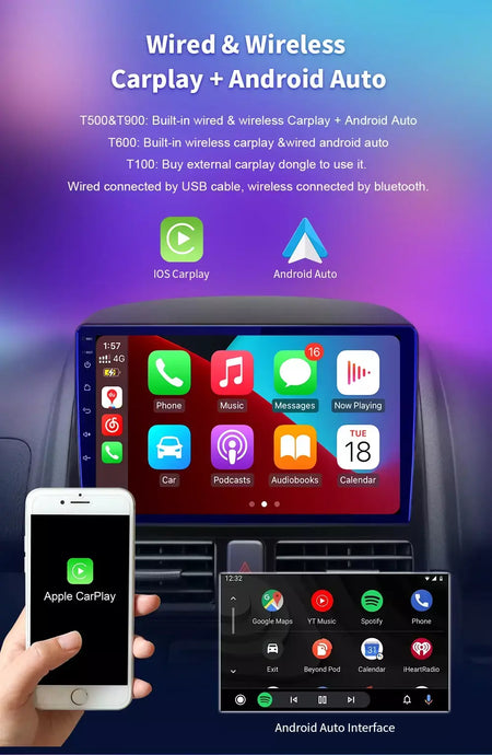 EKIY T900 8G 128G Universal Car Radio Multimídia Bru-ray QLED Navegação GPS Estéreo Android Auto Carplay BT 2 din DVD Unidade Principal