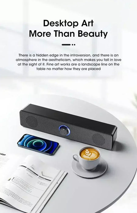 Bluetooth 4d surround alto-falante sistema de som de cinema em casa computador soundbar tv subwoofer com fio estéreo graves fortes para festa em casa