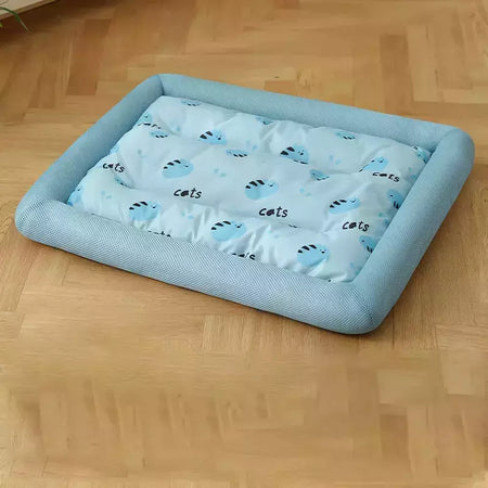 Madden verão resfriamento pet gato cama almofada de gelo cão dormir tapete quadrado para filhote de cachorro cães gatos canil para animais de estimação qualidade superior fresco frio