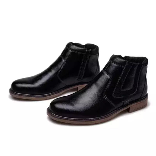 Bota de couro masculina, bota curta chelsea, calçado estilo vintage, marca, outono, inverno, 2022, tamanho 39-48