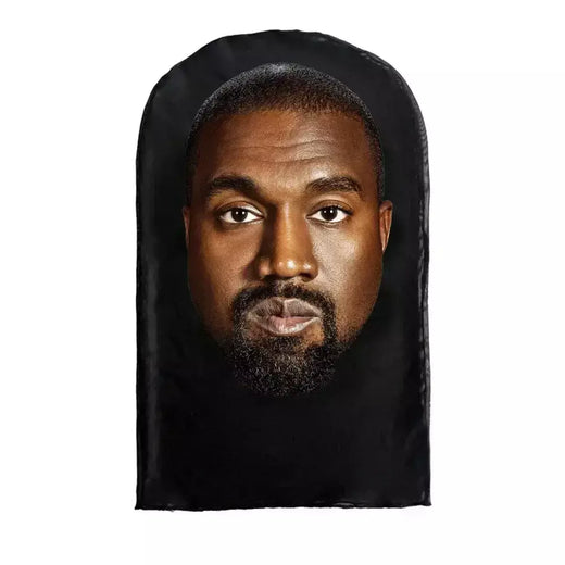 Cosplay 3d impresso kanye máscara estiramento malha máscara facial completa das mulheres dos homens role play cocar halloween moda balaclava cocar