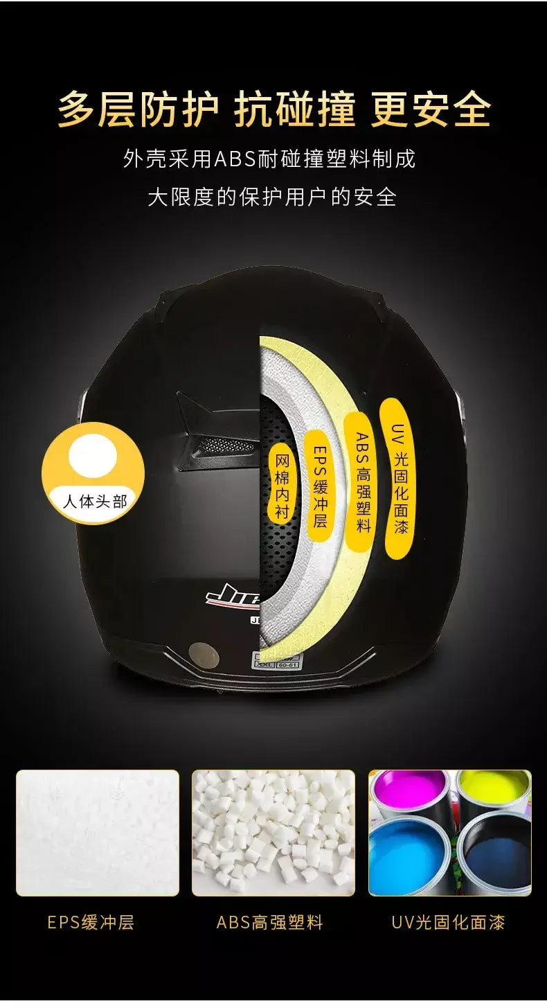 Capacete de motocicleta masculino feminino quatro estações capacete para motocicleta cascos para moto lente dupla corrida meia capacete