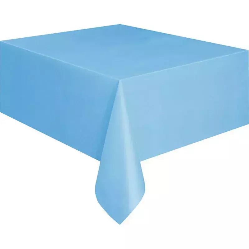 Toalha De Mesa Monocromática De Plástico Descartável, Cobertura De Mesa, Pano Retangular, Tampas De Decoração, Retângulo, Festa De Aniversário, Casamento, Natal