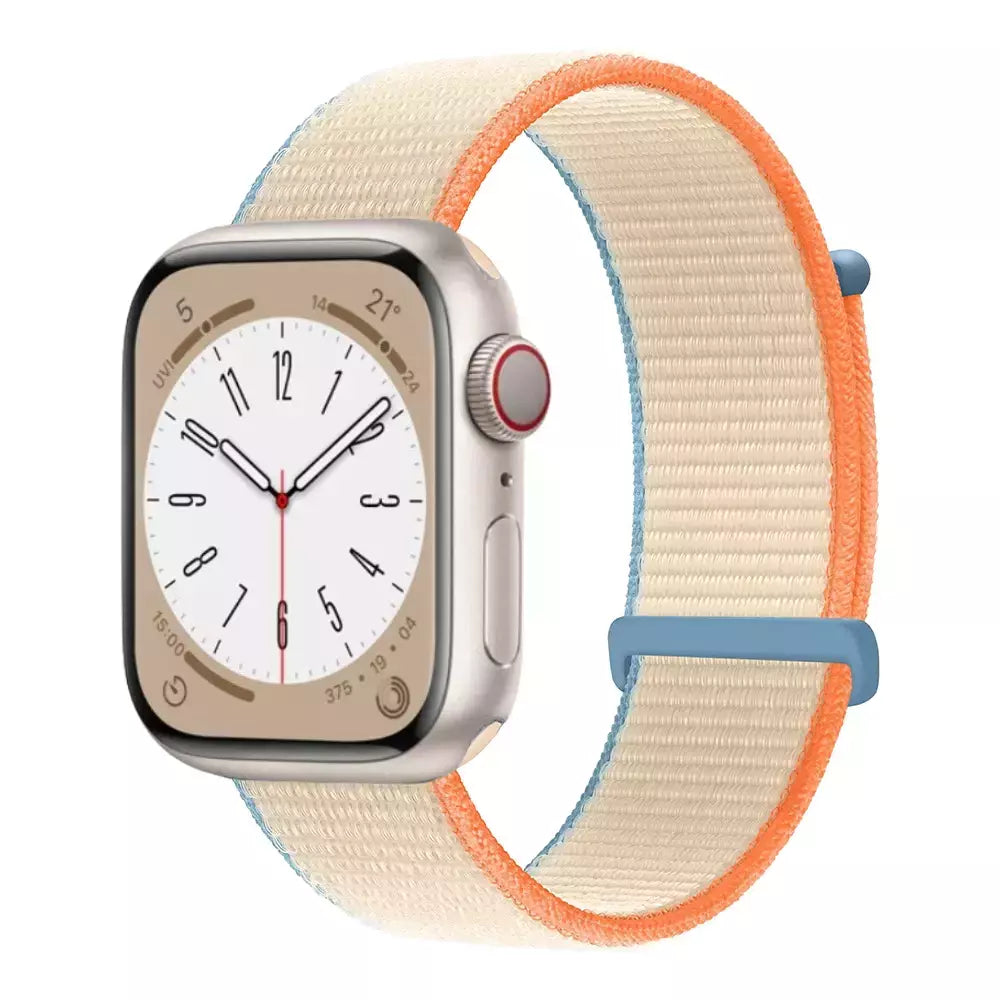 Pulseira de Nylon Respirável para Apple Watch, Alça de Substituição, Ultra 2 1, 49mm, Série 9, 8, 7, 6, 5, 4, 3, SE, 44mm, 45mm, 41 milímetros, 44 milímetros