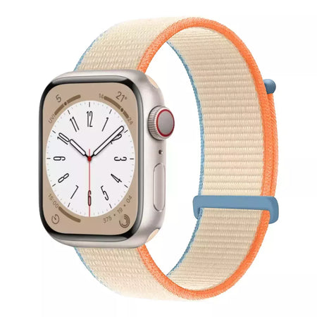 Pulseira de Nylon Respirável para Apple Watch, Alça de Substituição, Ultra 2 1, 49mm, Série 9, 8, 7, 6, 5, 4, 3, SE, 44mm, 45mm, 41 milímetros, 44 milímetros
