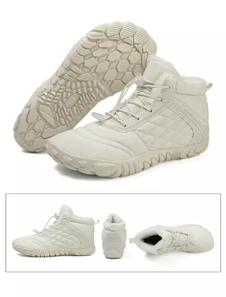 2024 novas botas de inverno para homens neve descalço mulheres ao ar livre antiderrapante pele quente tênis casuais plus size botas de tornozelo sapatos de caminhada