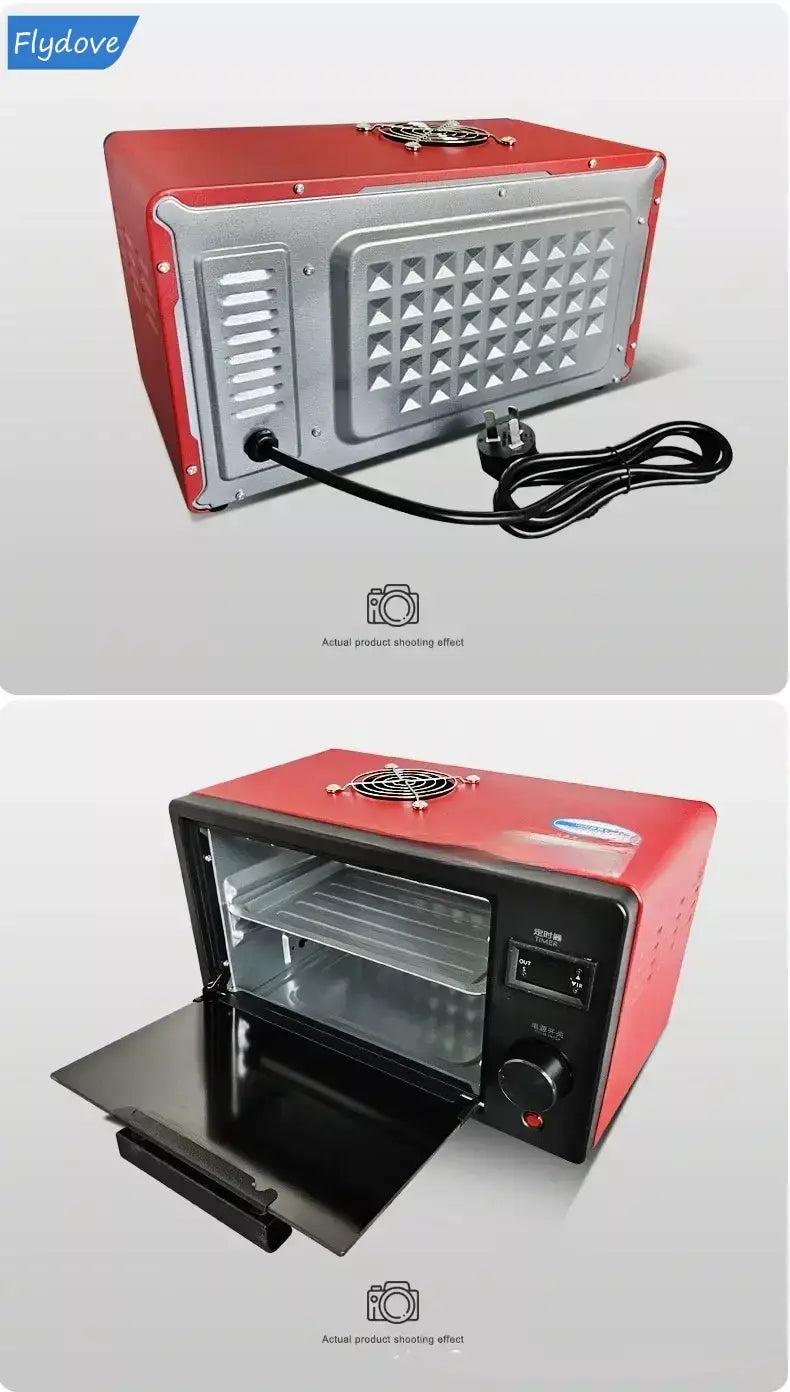 Caixa de cura uv forno de lâmpada ultravioleta 365nm 395nm 405nm led uv forno para resina uv tela flexível rápida manutenção do telefone móvel