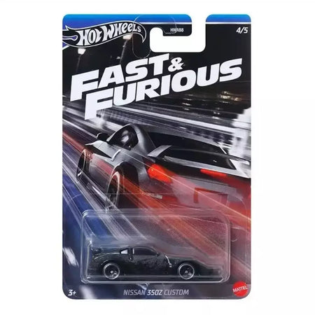 Carros originais Hot Wheels 1966 CHEVY IMPALA NISSAN SKYLINE GT-R (BCNR33) NISSAN 350Z CUSTOM 1/64 Veículos de brinquedo modelo fundido HNR88