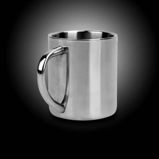 Double Wall Anti Scalding Coffee Mug, Copo de bebida inoxidável portátil isolado, Aço potável, Polimento Beer Tea Juice, 220ml
