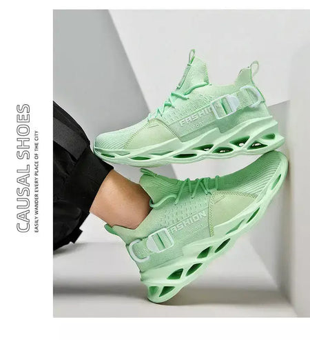 Venda quente moda roxo tênis casuais das mulheres dos homens lâmina tênis de corrida tamanho grande 48 luz respirável sapatos esportivos masculino malha tênis