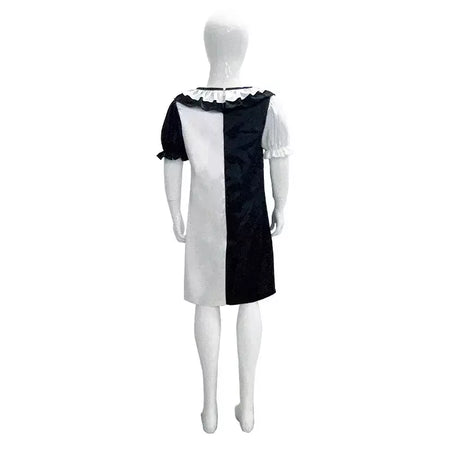 Crianças meninos meninas terrifier 3 cosplay coringa traje com máscara chapéu macacão halloween palhaço vestido criança bodysuit roupas de carnaval