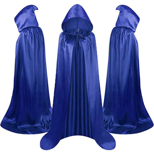 Capa preta com capuz para adultos, robe medieval com cadarço, bruxa, vampiro, cosplay, halloween, carnaval, festa de máscaras