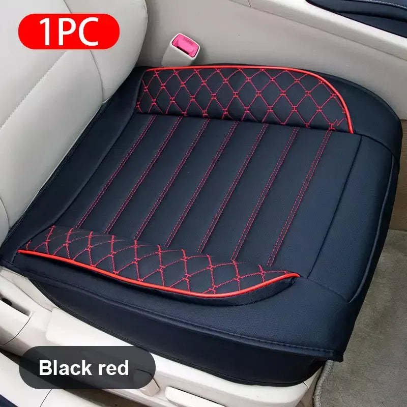 SEAMETAL Capa de assento de carro totalmente cercada, couro PU premium, protetor de assento automático, almofada anti-arranhões, tapete de proteção para cadeira