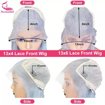 40 Polegada platina reta hd 13x6 13x4 peruca frontal do laço perucas de cabelo humano pré-arrancadas # 60 peruca frontal de renda suíça branca para mulheres
