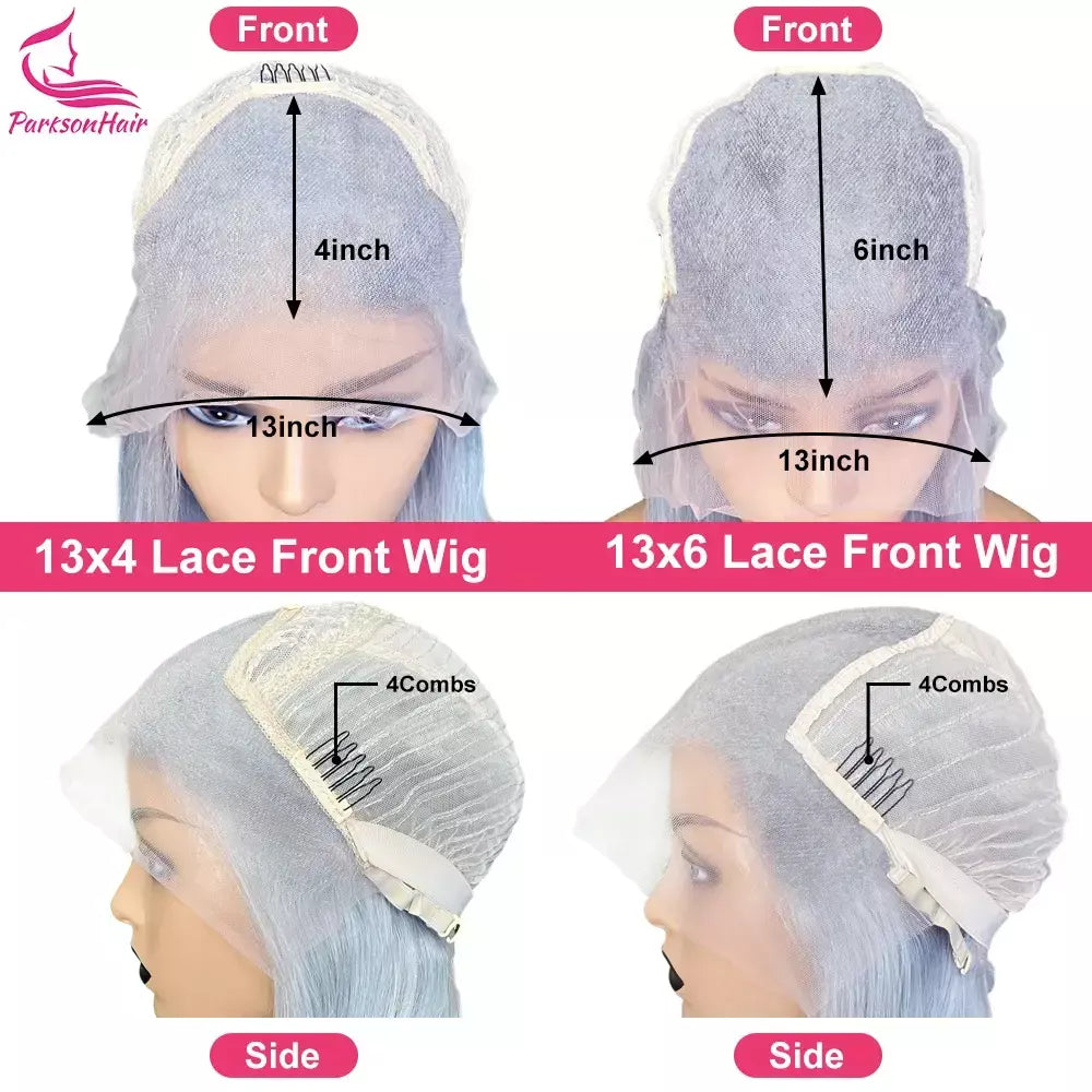 40 Polegada platina reta hd 13x6 13x4 peruca frontal do laço perucas de cabelo humano pré-arrancadas # 60 peruca frontal de renda suíça branca para mulheres