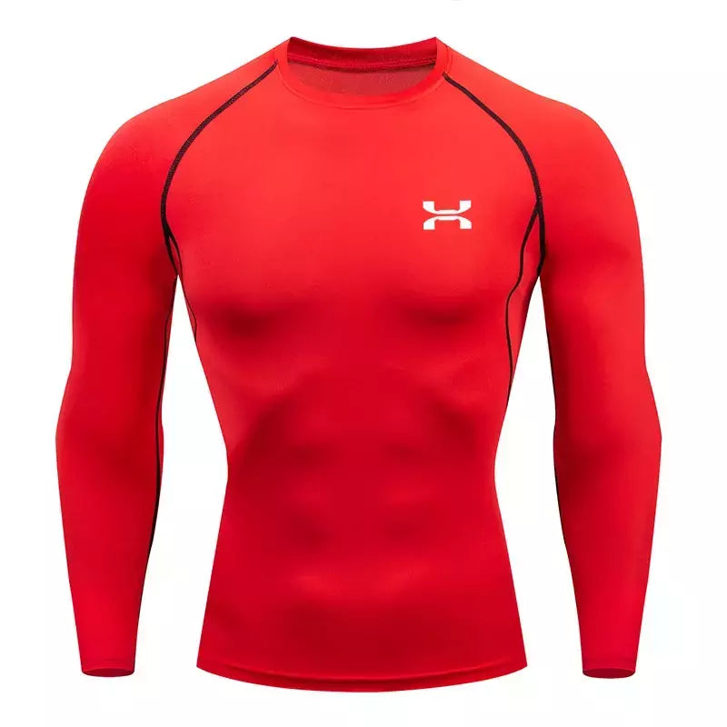 Camisa respirável Rashguard de compressão masculina, ajuste seco, camiseta esportiva MMA Fitness Gym, camisa de corrida, alta qualidade