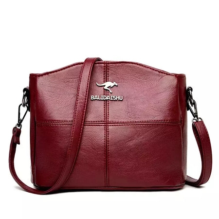 Sacola de couro bordado para mulheres, bolsas femininas, bolsa de ombro, pequenos sacos crossbody, alta qualidade, 2022