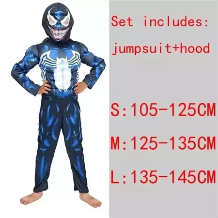 Super-herói homem aranha capitão américa homem de ferro thor hulk batman cosplay traje muscular bodysuit macacão para crianças festa de halloween