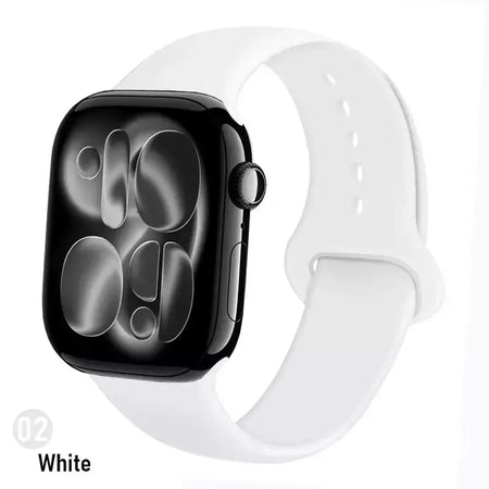 Pulseiras de silicone para apple watch pulseira 44mm 45mm 40 41mm 42-46mm pulseiras esportivas iwatch série 10 11 9 8 7 6 5 4 se ultra 3/2 49mm