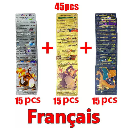 Pokemon arco-íris cartões ouro prata vmax gx cartão coleção batalha trainer cartão espanhol inglês francês criança brinquedos presentes de natal