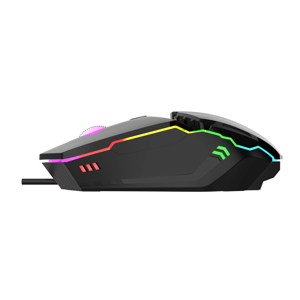 BAJEAL D11 com fio USB colorido backlight jogo mouse competitivo 4D ponderado desktop laptop mouse luminoso