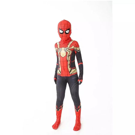 Tamanhos 100-190 traje do homem aranha presente de aniversário festa vestir-se homem-aranha clássico milhas super-herói cosplay traje