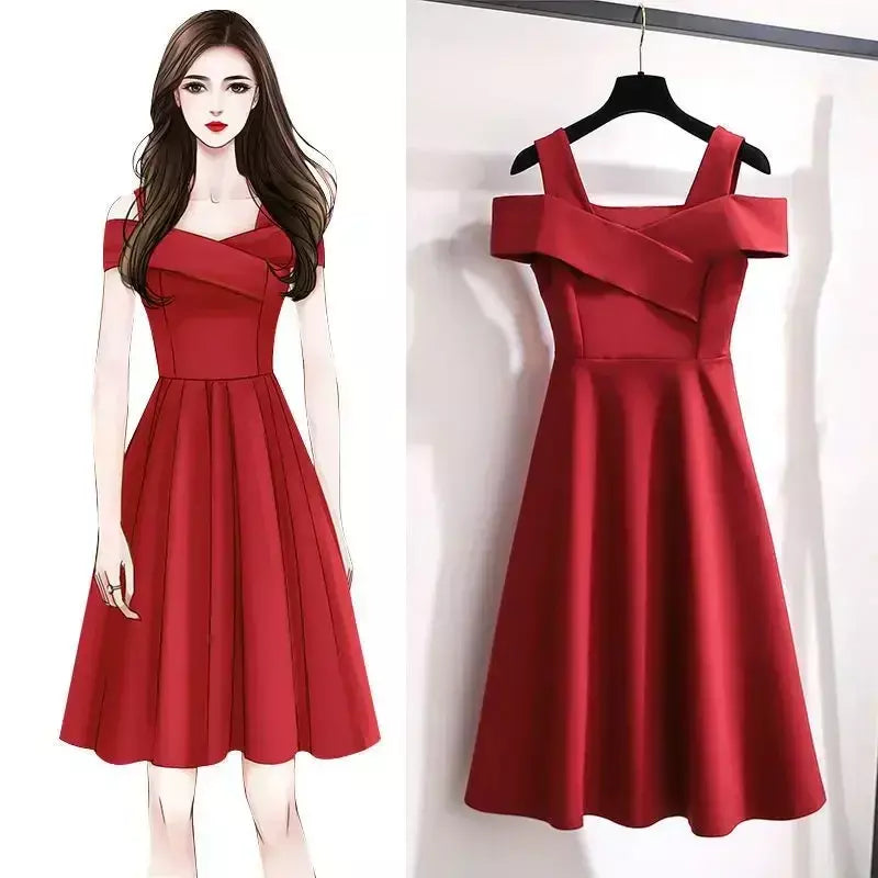 Plus size 2022 plus size feminino moda elegante vestido emagrecimento cintura-equipado saia verão atacado para meninas rechonchudas