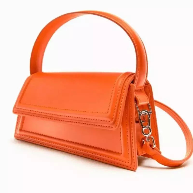 Za mylrf bolsa de ombro das mulheres, pequeno saco quadrado, cor preta, moda casual, novo