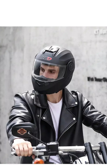 DOT Aprovado Capacete de corrida de motocicleta, lente dupla legal, cara cheia, piloto quente, modular, inverno