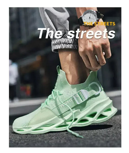 Venda quente moda roxo tênis casuais das mulheres dos homens lâmina tênis de corrida tamanho grande 48 luz respirável sapatos esportivos masculino malha tênis