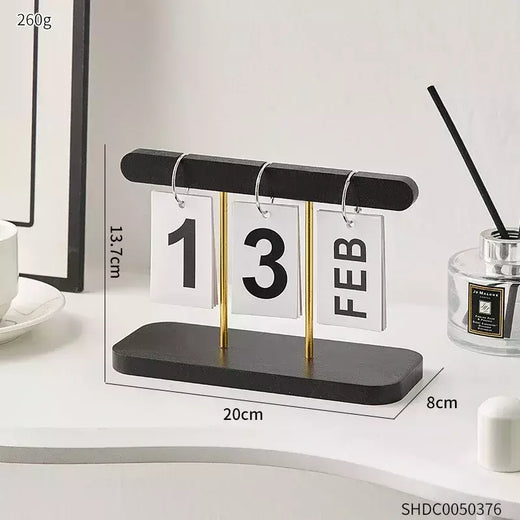 Estilo Minimalista Calendário De Madeira, Sala De Estar e Decoração De Escritório, Modern Desk Acessórios, Simples Home Decor, Artesanato Presente