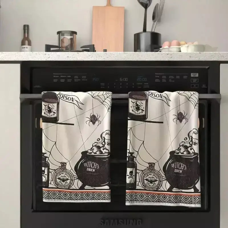Halloween pano de lavar louça prato toalha de microfibra festiva mesa de cozinha esfregão decoração toalha de banho toalha de cozinha